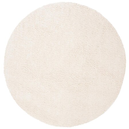 Safavieh 11 x 11 ft. August Shag 900 Power Loomed Round Area Rug, Ivory AUG900C-11R